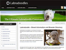 Tablet Screenshot of labradoodle-dogs.net